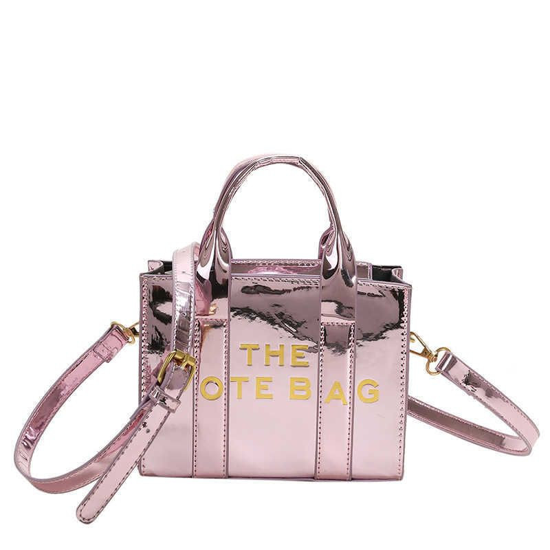 2023 New Bright Leather Simple Tote Commuter Bag Tote Bag One Shoulder Oblique Straddle Handheld ... | DHGate