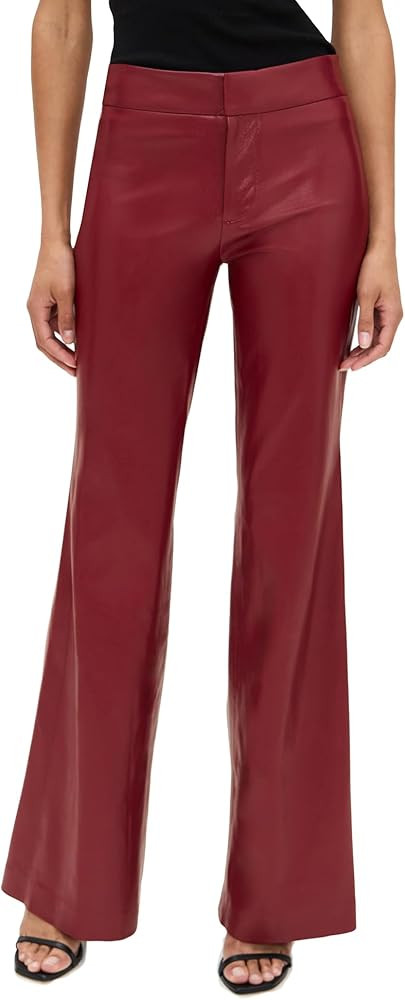 alice + olivia Women's Andrew Vegan Leather Trousers | Amazon (US)