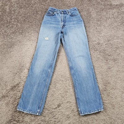 VINTAGE Levis 505 Jeans Womens 0 Straight Faded Light Wash 80s USA Made 22x31 | eBay US