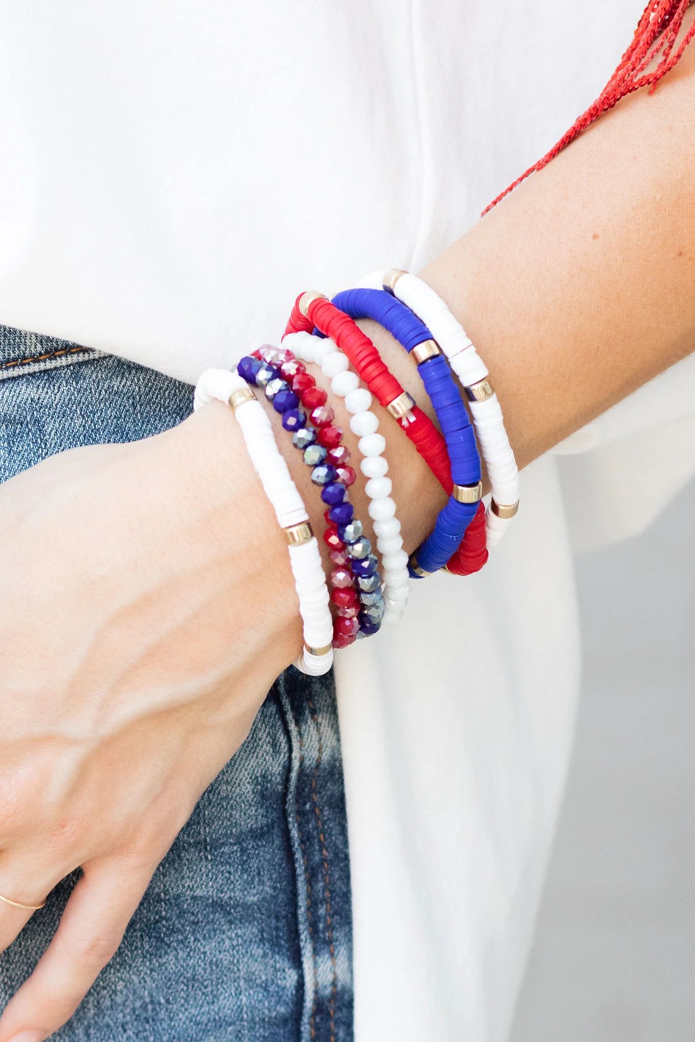 Red, White, & Blue Bracelet Set | Avara