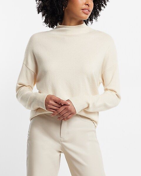 Ultra Soft Mock Neck Tunic Sweater | Express