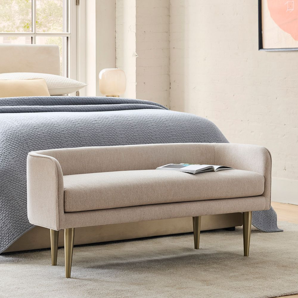 Celine Bench - Metal Legs | West Elm (US)