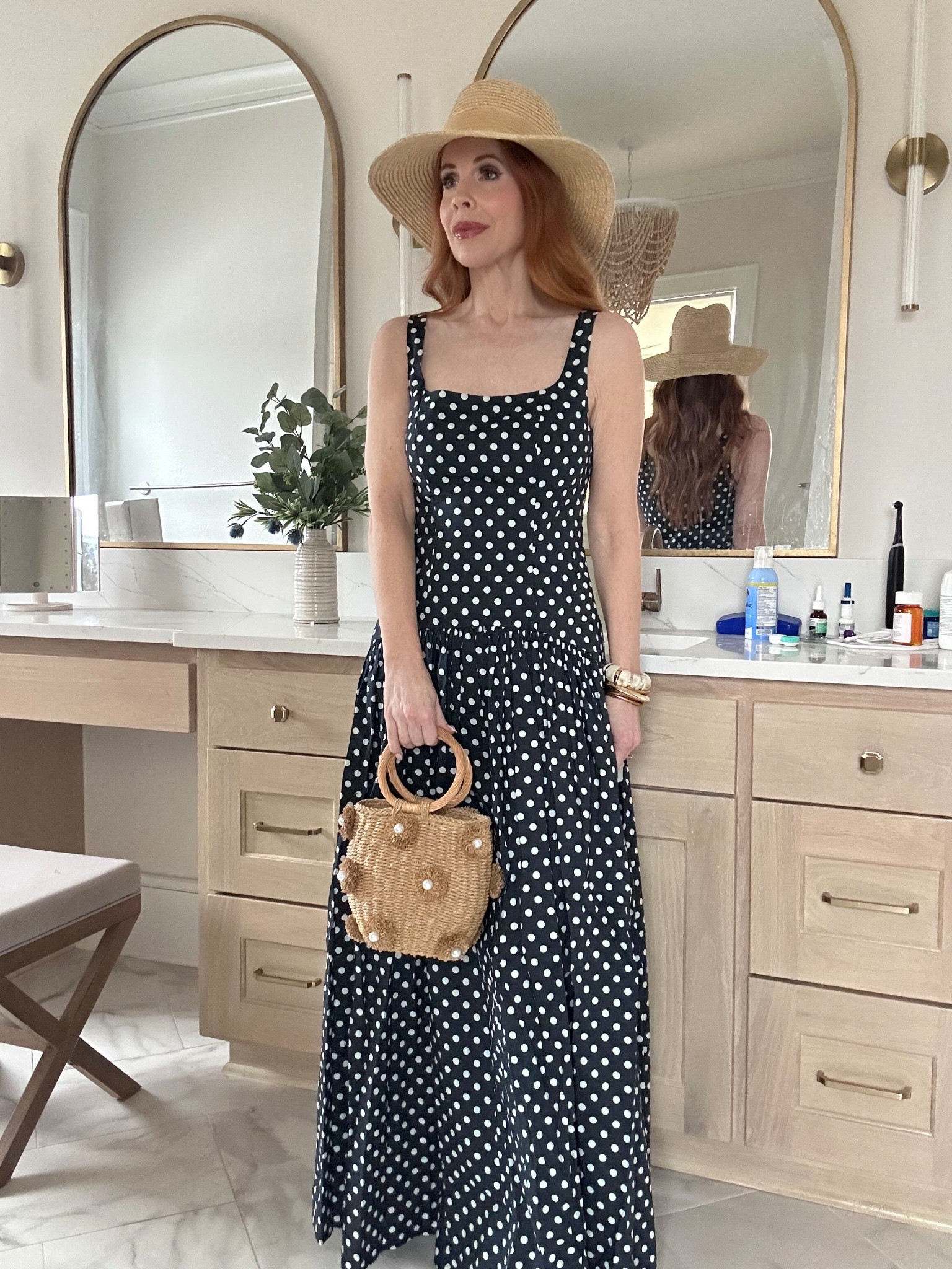 Spring break outfit, Easter Dress, spring outfit, Polk a dot,  brunch, graduation 

#LTKSeasonal #LTKootd #LTKOver40