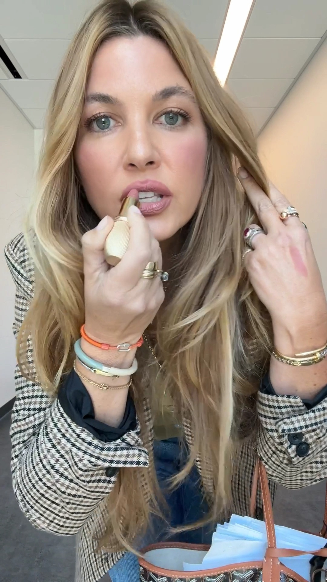 #OOTD on campus. 
Concealer: as foundation…light medium sand and medium sand 
Blush: Sweed cheeky + Armani bold pink 
Highlighter and eyes: 001 palette by Dior
Liner: Tom Ford Close Up 
Lipstick: Lisa Eldridge Romy (not able to link) 
Vest: size 8
Jeans: 38
Blazer: large 
Sandals: ultra comfortable for hours on your feet and I wear them weekly.   

#LTKBeauty #LTKVideo #LTKWorkwear