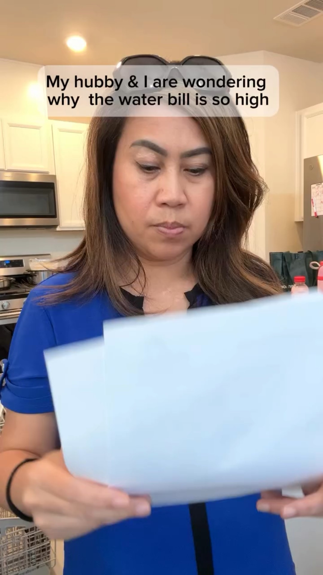 They take showers like hours 🤣

•
#momhumour #funnymom #girlmomma #waterbill