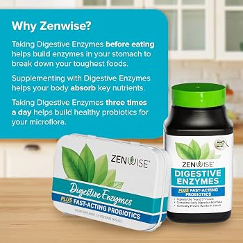 Zenwise Health Digestive Enzymes for Gut Health & Bloating Relief - Multi Enzymes Digestion Suppl... | Amazon (US)
