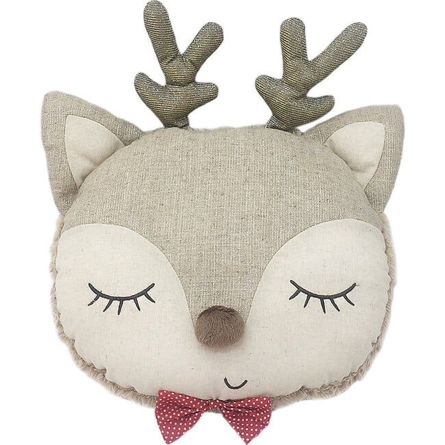 Merry Reindeer Accent Pillow | Maisonette