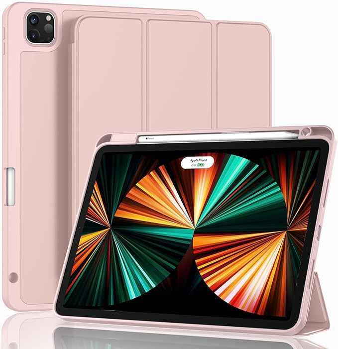 ZryXal New iPad Pro 12.9 Inch Case 2022/2021/2020(6th/5th/4th Gen) with Pencil Holder,Smart Case ... | Amazon (US)