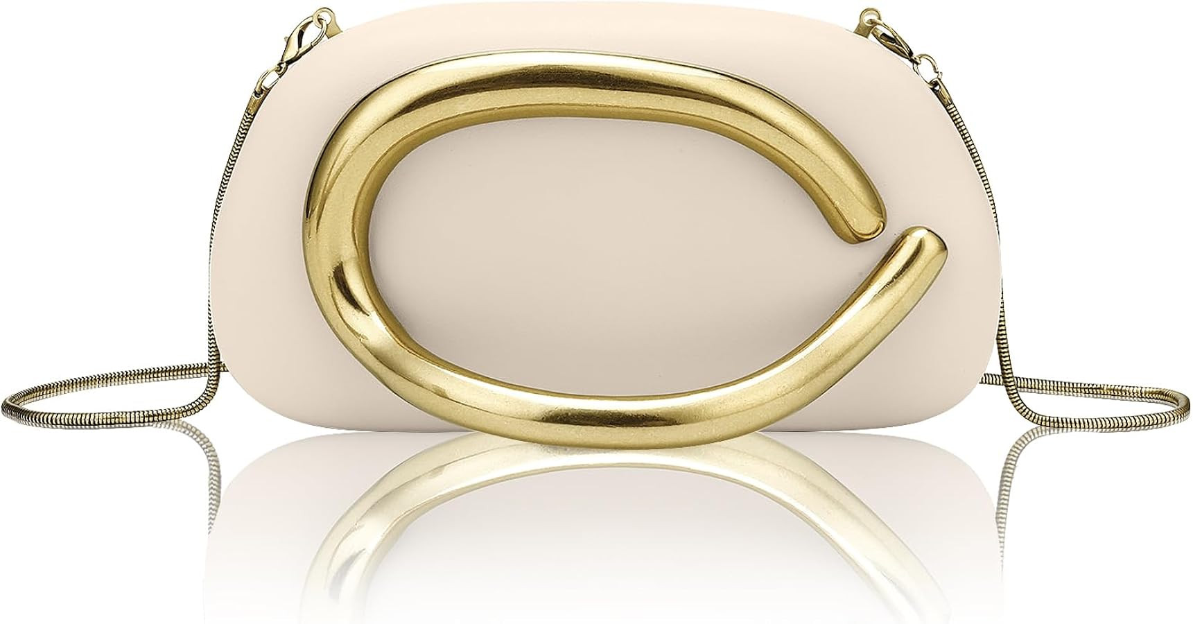 PU Leather Women's Evening Handbags Chocolates Clutch Purse Easy Match with Chain Crossbody Metal... | Amazon (US)