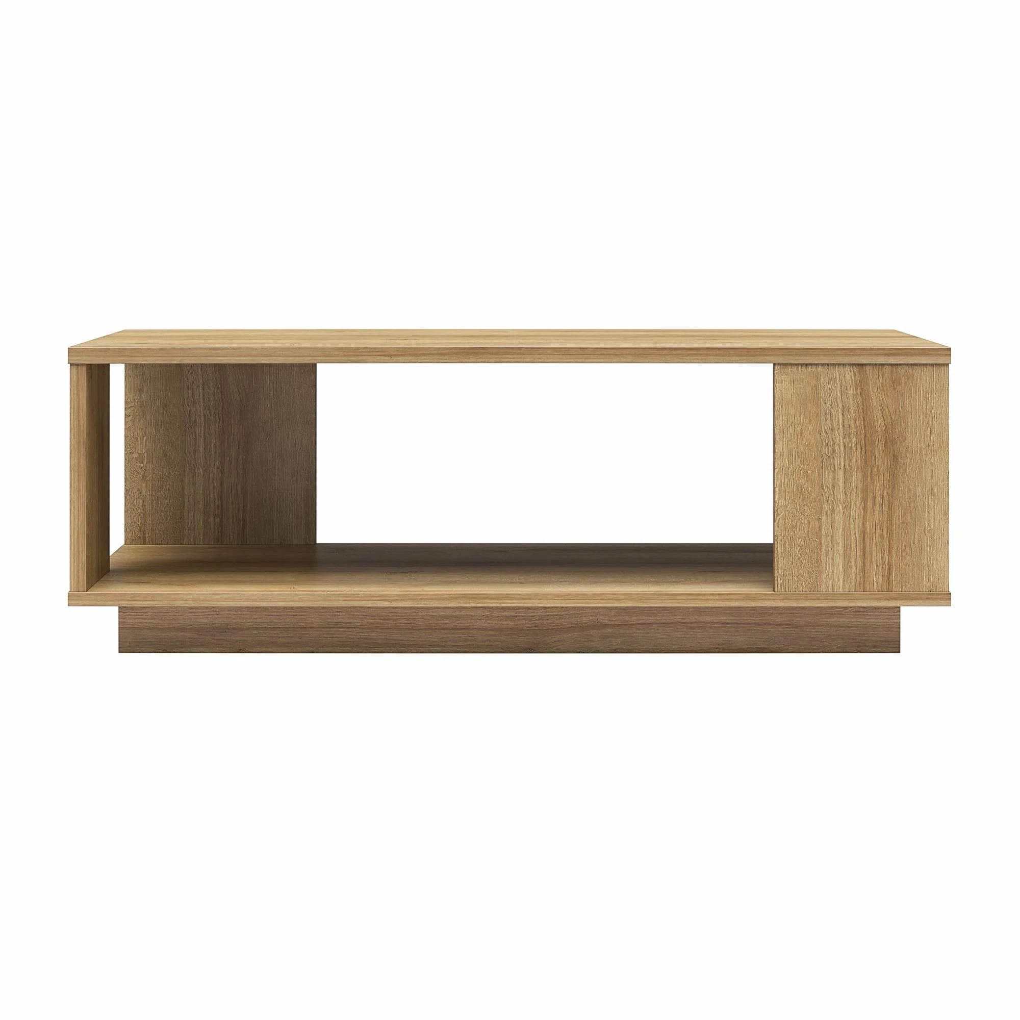 Ameriwood Home Glenvale Contemporary Rectangle Coffee Table, Natural - Walmart.com | Walmart (US)