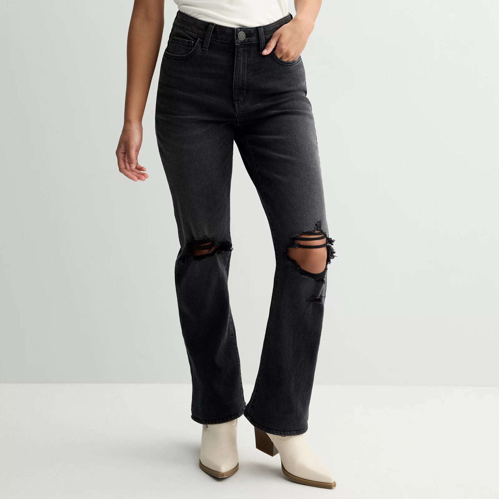 Juniors' SO® High-Rise '90s Bootcut Jeans | Kohl's