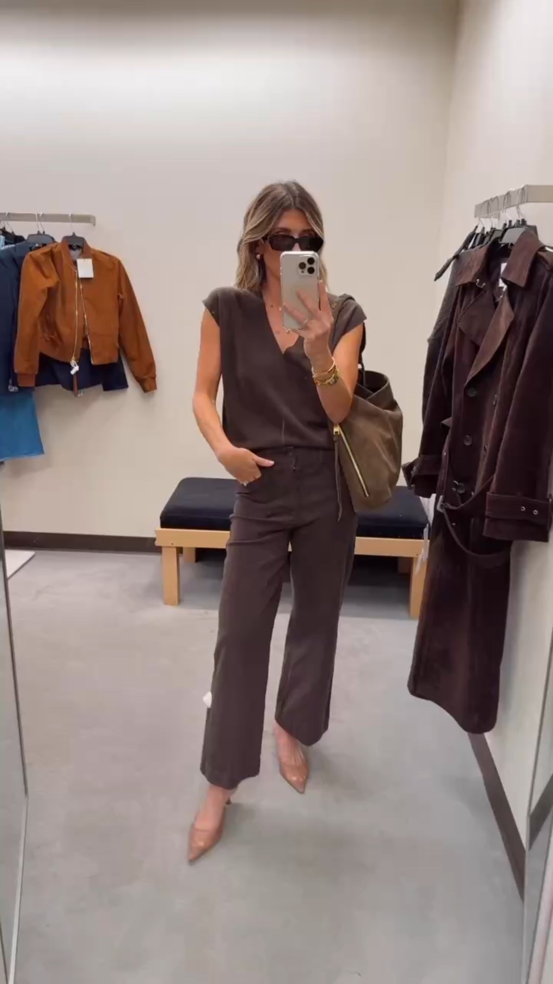 Chocolate brown outfit from the nsale 

#LTKFindsUnder100 #LTKSaleAlert