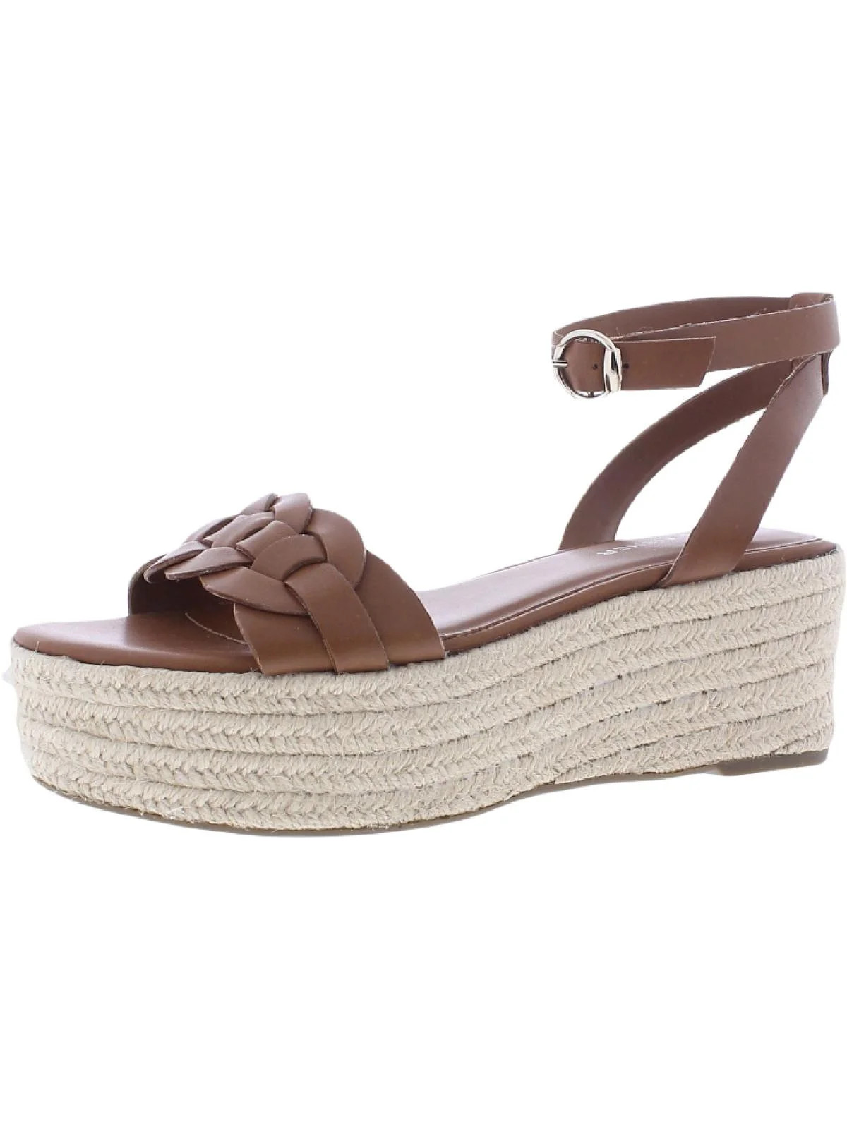 Marc Fisher Womens Jinky Leather Ankle Strap Espadrilles | Walmart (US)