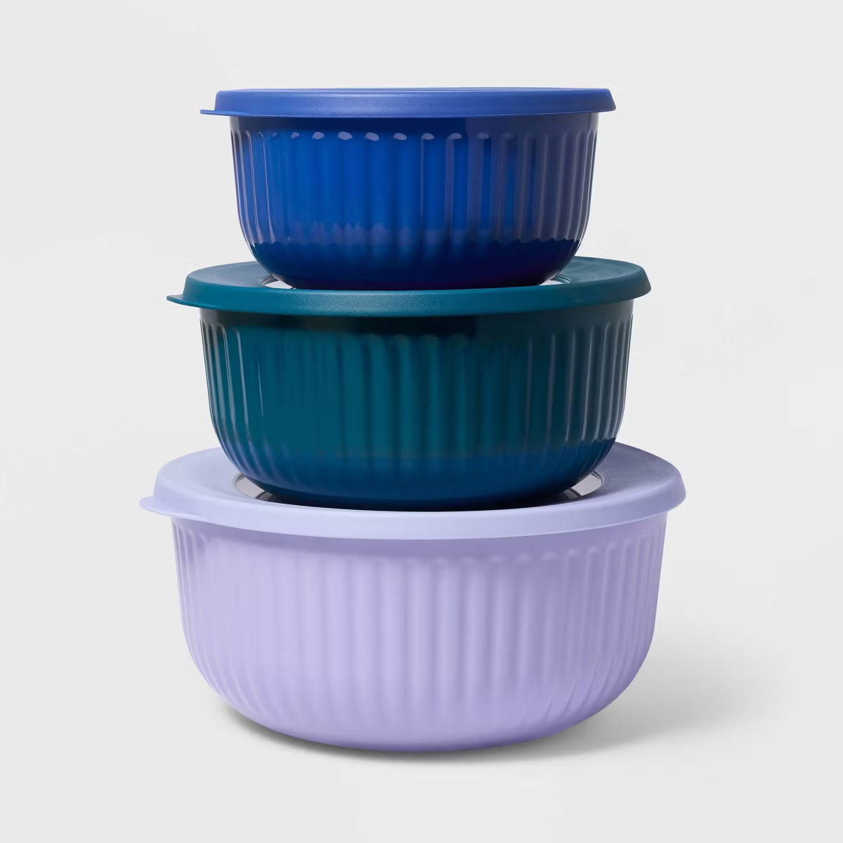 6pc (set of 3) Melamine Mixing Bowl Set Purple/Blue - Tabitha Brown for Target: Dishwasher-Safe, ... | Target