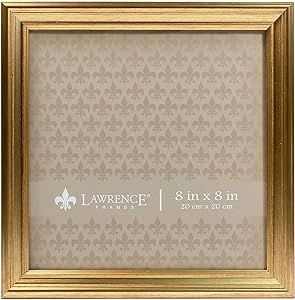 Lawrence Frames 536288 8x8 Sutter Burnished Gold Picture Frame | Amazon (US)