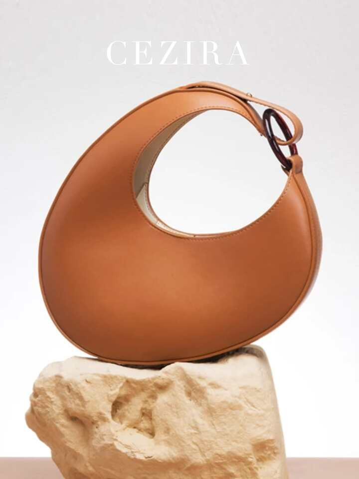 Large Novelty Bag Minimalist With Random Color Ring | SHEIN