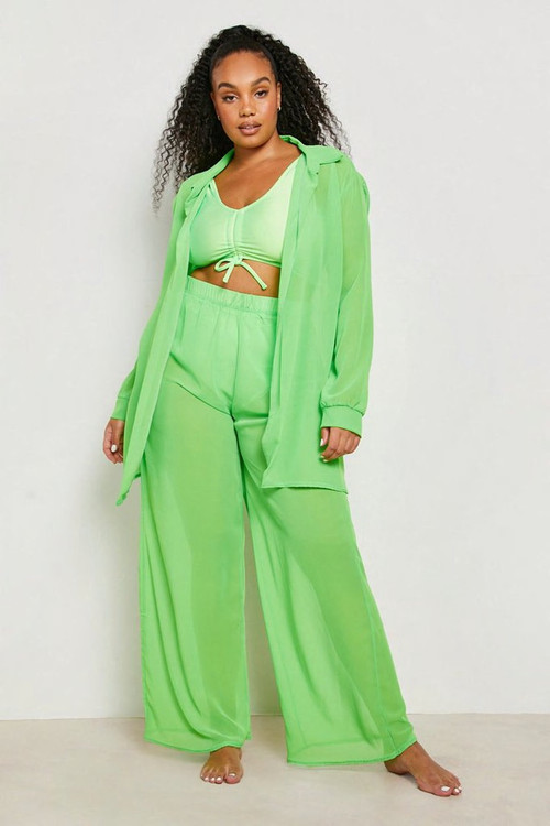 Plus Neon Beach Shirt | Boohoo.com (US & CA)