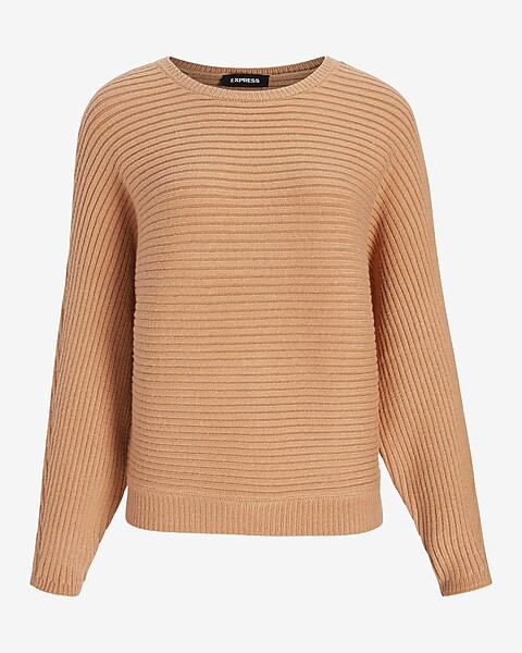 Ribbed Dolman Sleeve Sweater | Express