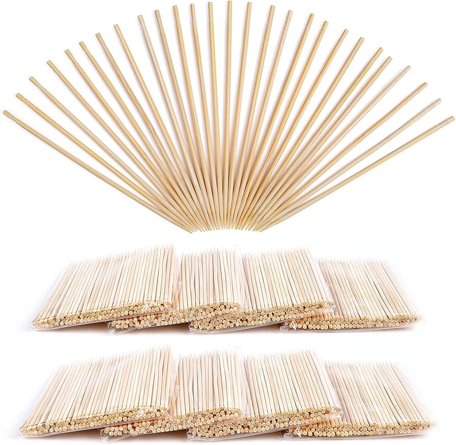 Minisland 4 inch Extra Long Bamboo Toothpicks for Appetizers 800 Counts in 8 Small Packs 2mm Thic... | Amazon (US)