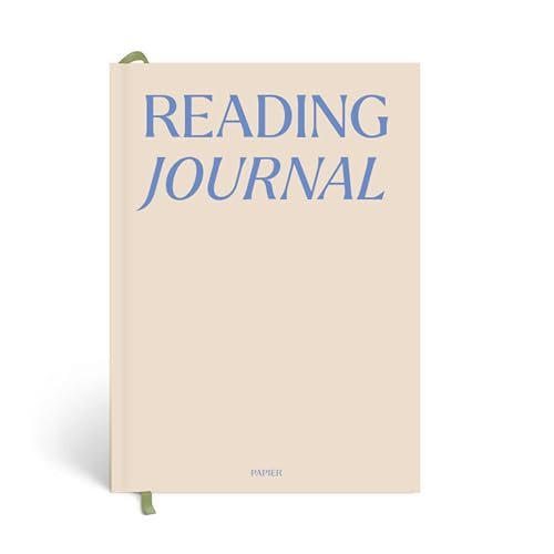 Papier Hardback Reading Journal - Beige, 8.46"L x 6.02"W | Book Diary to Review 32 Books, Curated... | Amazon (US)