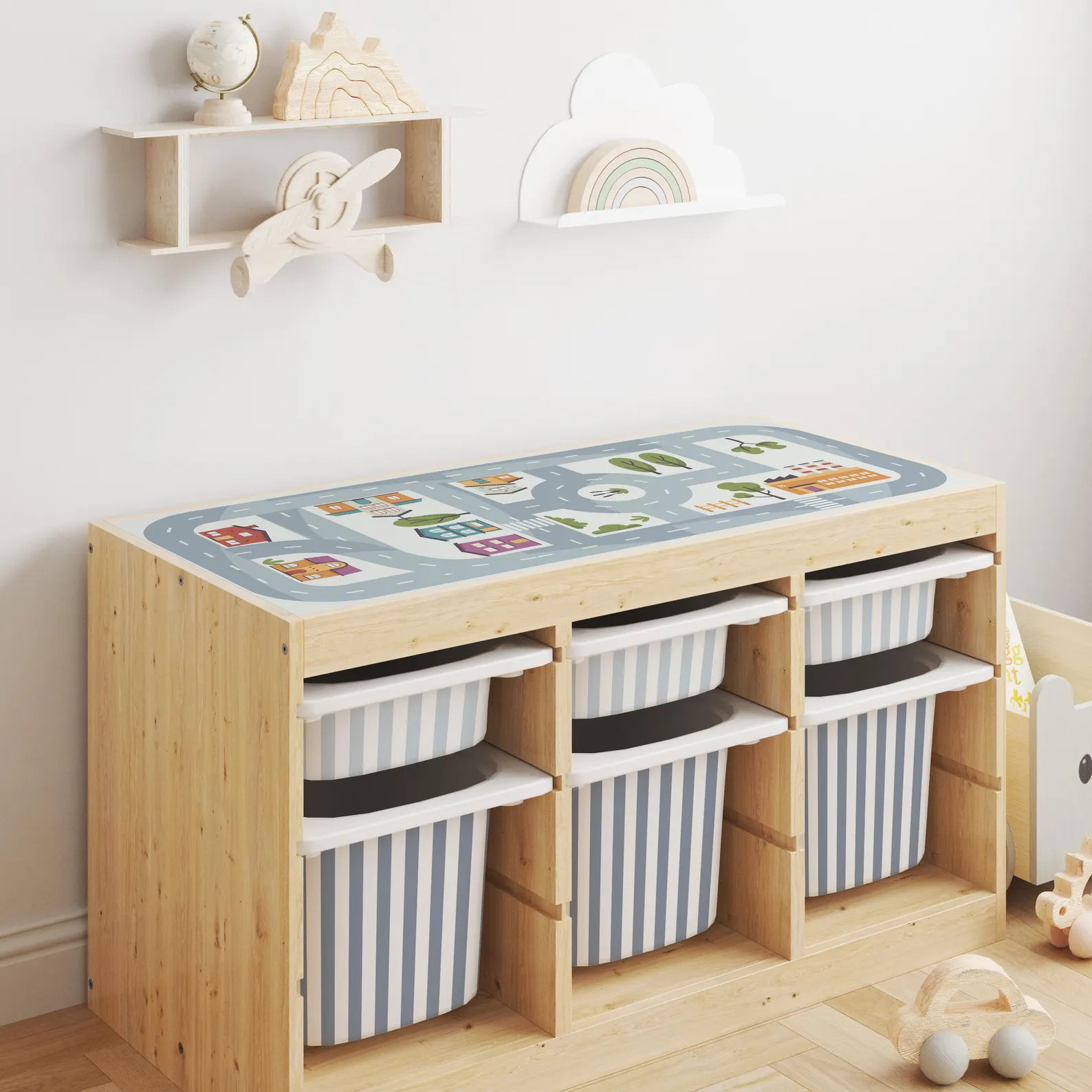 IKEA Trofast Stripe Stickers | Kids Storage Bin Labels | Playroom Organisation Decals | Nursery S... | Etsy (Global)