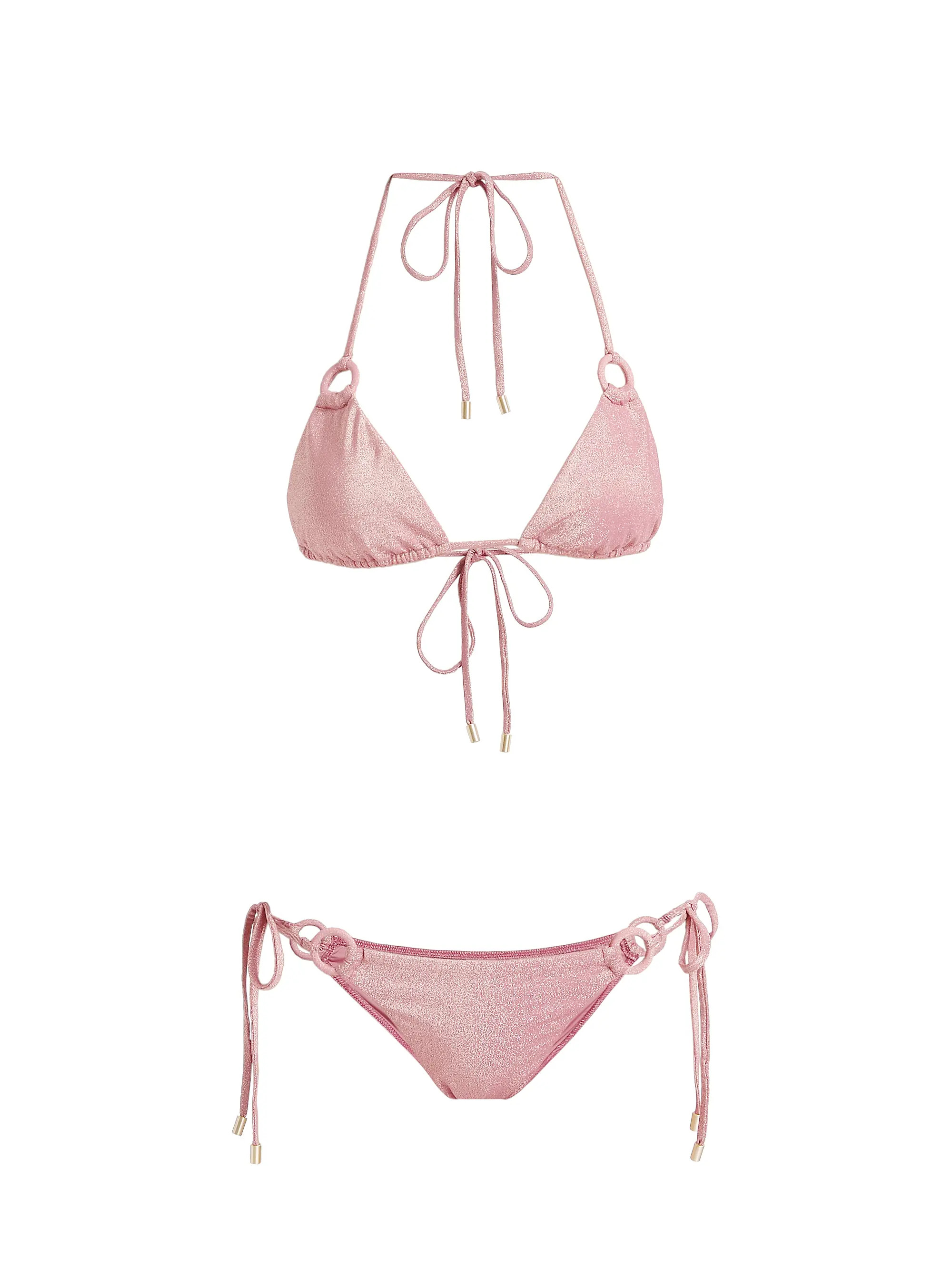 Rhiannon Metallic O-Ring Bikini | Saks Fifth Avenue