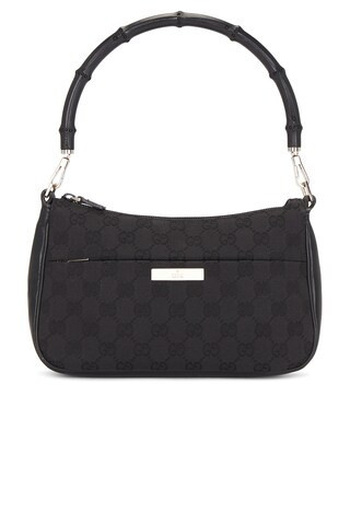Gucci Bamboo Shoulder Bag in Black | FWRD 