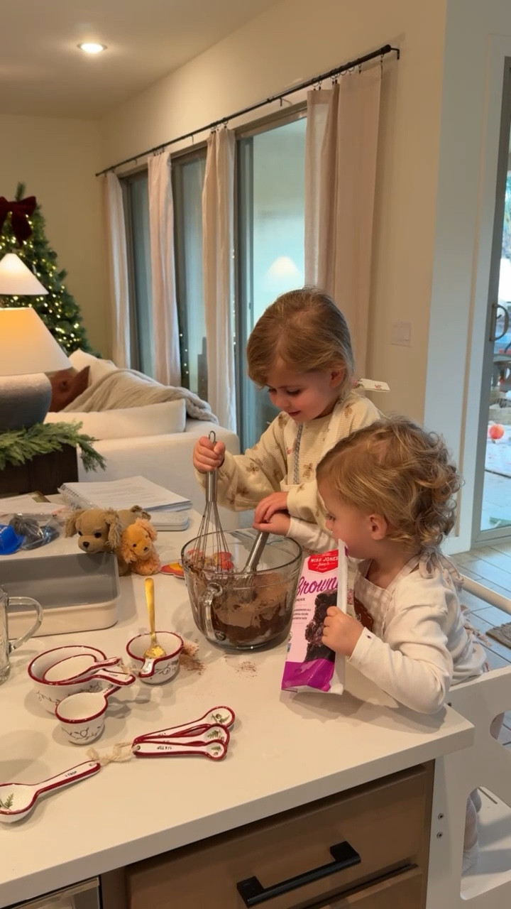 Baking with the girls! 🥹🎄 Love these measuring cups and spoons - exact ones are no longer available but linking some that are really similar!

#LTKHoliday #LTKHome #LTKKids