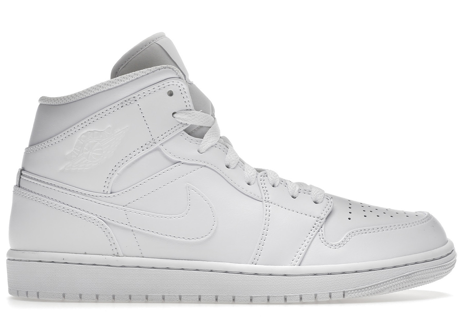 Jordan 1 Mid Triple White | StockX
