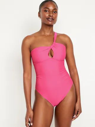 One-Shoulder Cutout Swimsuit | Old Navy (US)