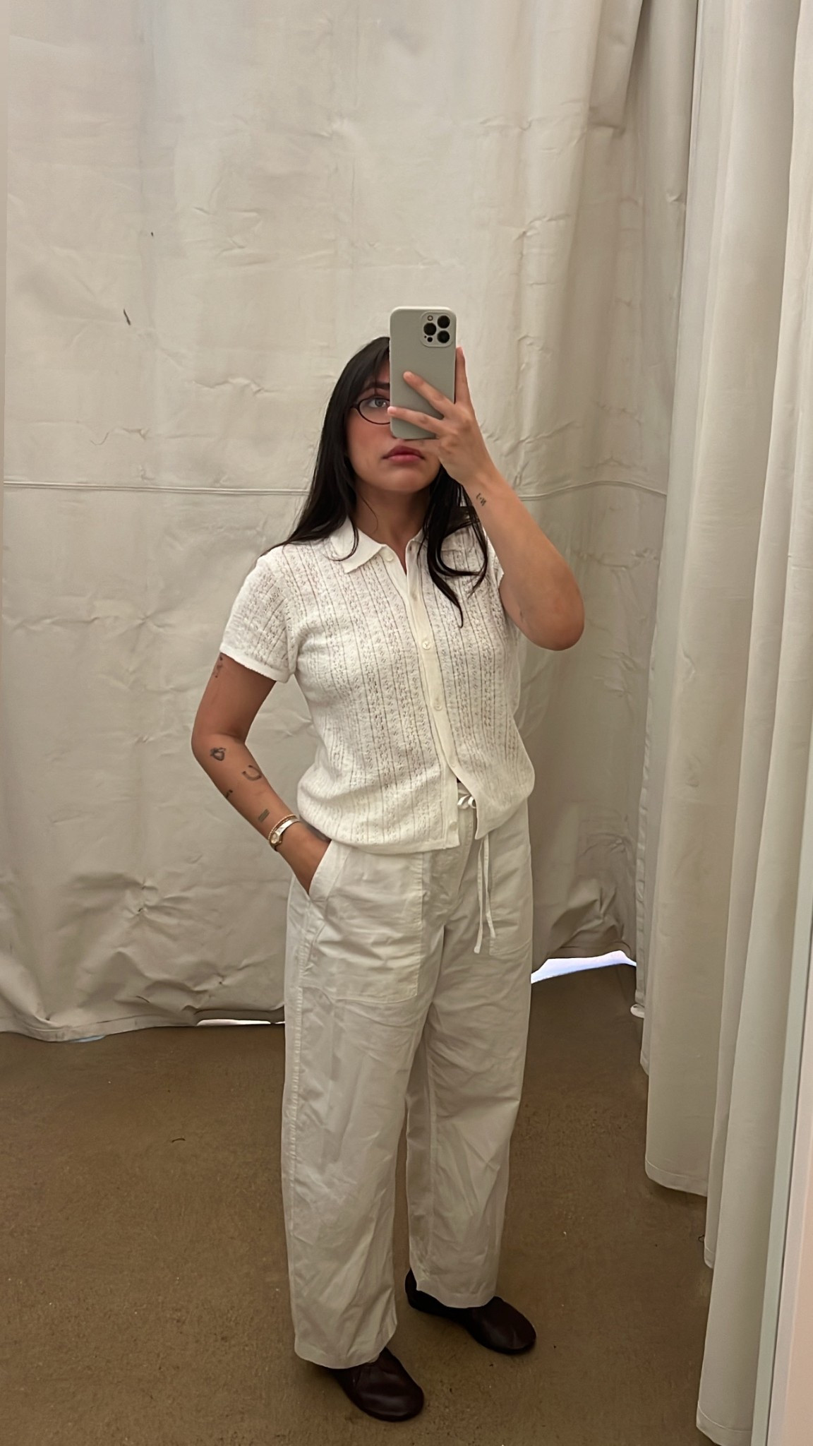 all white, can’t go wrong! 