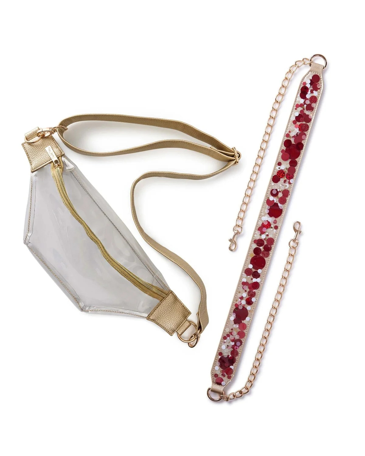 Confetti Strap and Clear Belt Bag Bundle | Packed Party