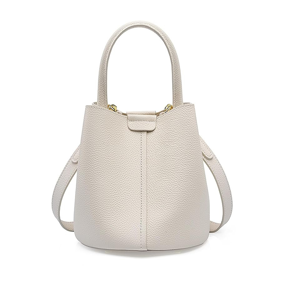 Bucket Bags for Women, Genuine Leather Crossbody Bags, Top-handle purses with an Adjustable Strap | Amazon (US)