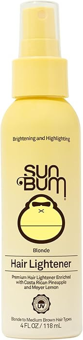 Sun Bum Hair Lightener Spray - For Blonde to Medium Brown Hair Types - UV Protecting - Enriched w... | Amazon (US)