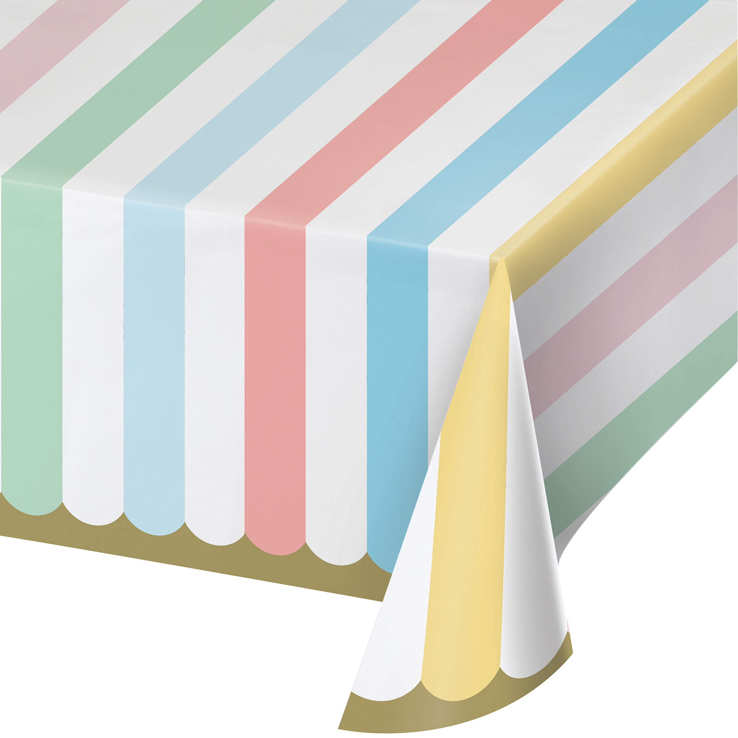 Creative Converting Pastel Celebrations Paper Tablecloth, 54" x 102" | Amazon (US)