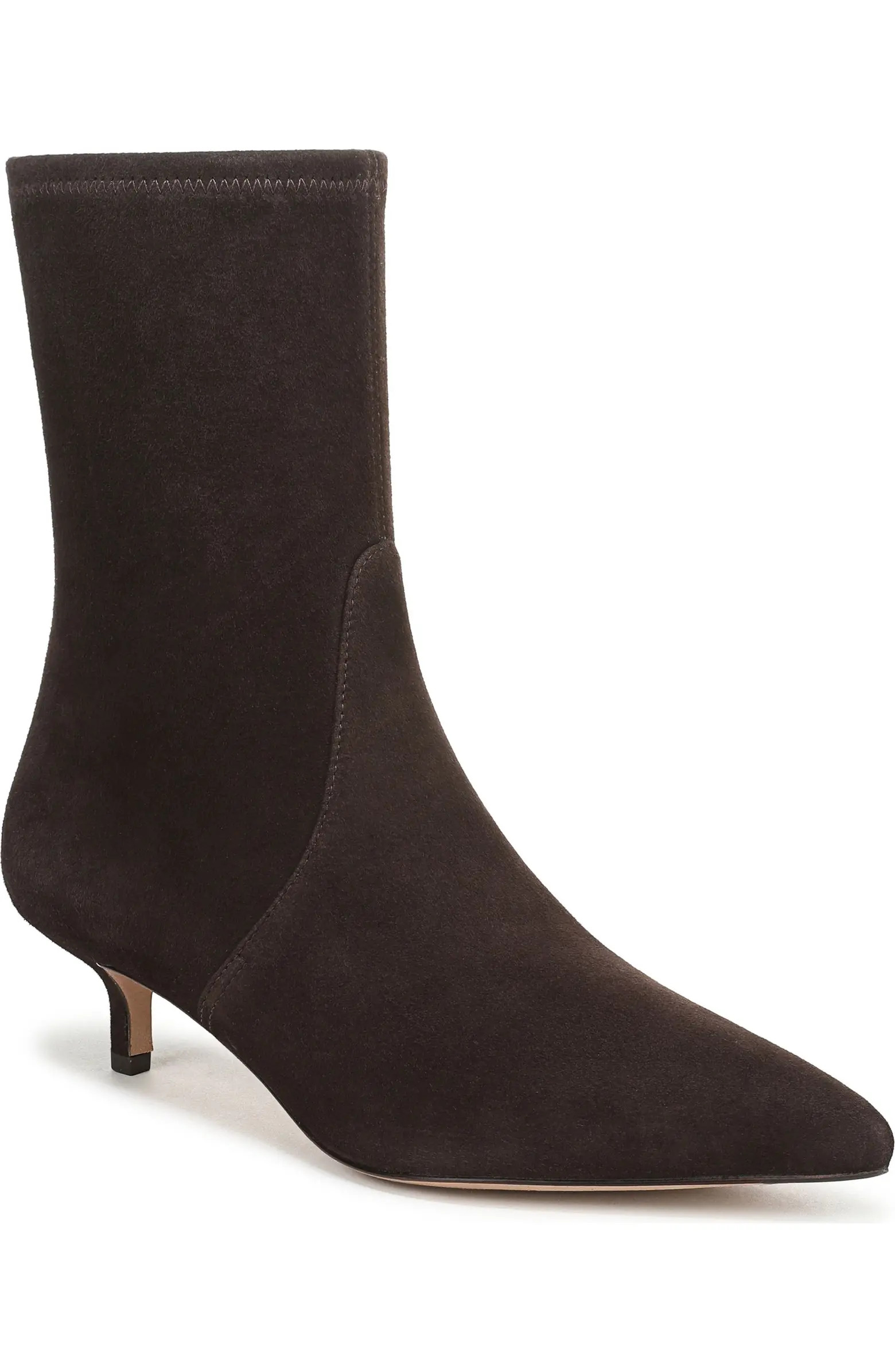 Lisa 45 Stretch Kitten Heel Bootie (Women) | Nordstrom