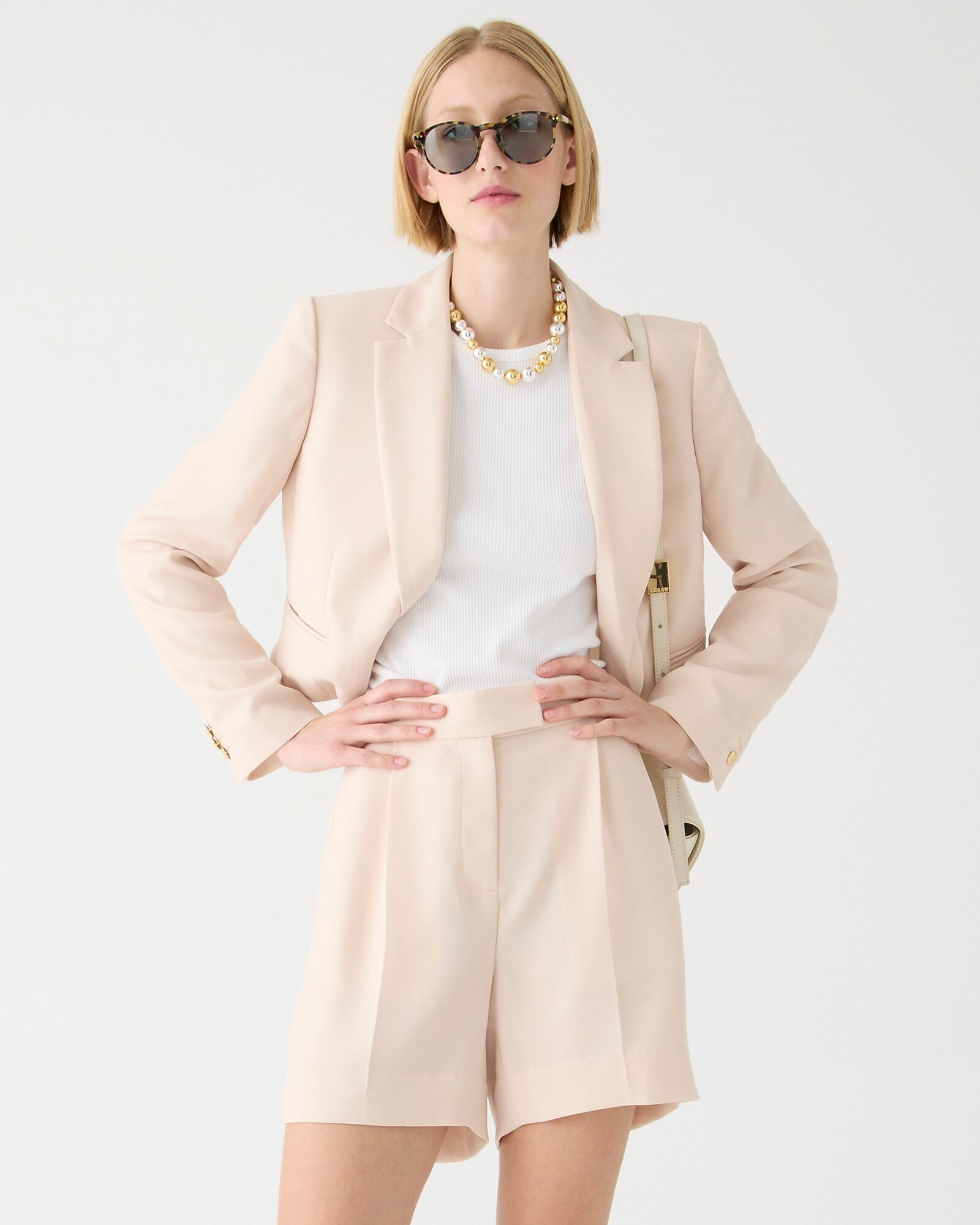 Limited-edition high-rise suit short in city crepe | J. Crew US