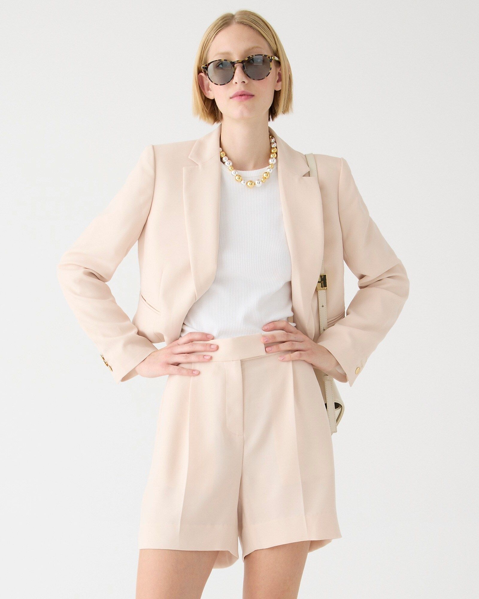 Limited-edition high-rise suit short in city crepe | J.Crew US