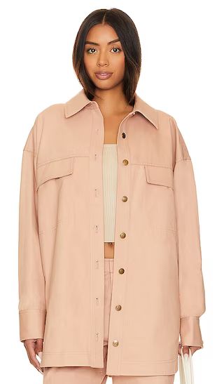 Livia Workwear Jacket in Dusty Rose | Revolve Clothing (Global)