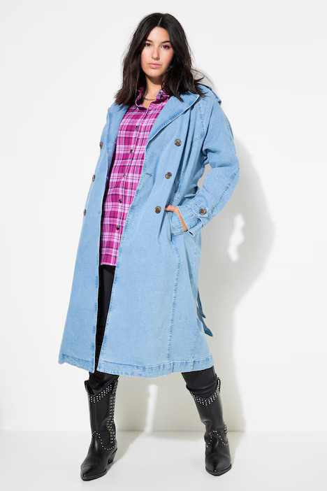 Denim Trench Coat | Ulla Popken - US