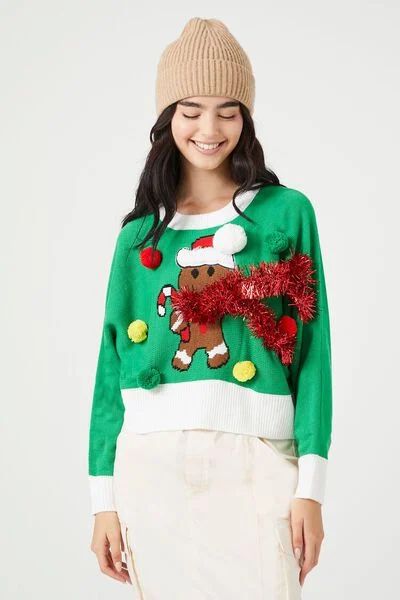 Gingerbread Man Christmas Sweater | Forever 21 | Forever 21 (US)