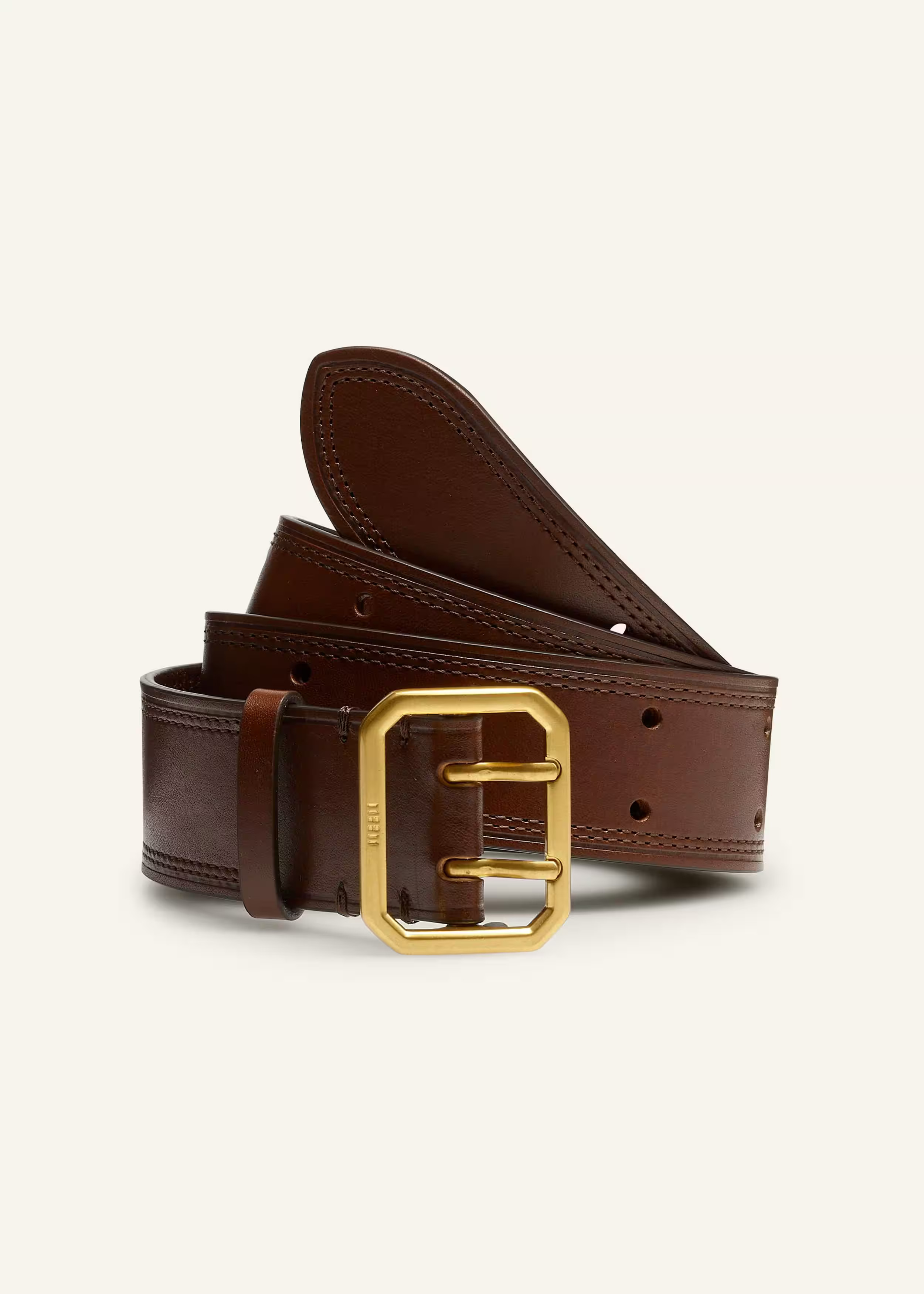 Women's Brown Double Prong Hips-To-Waist Belt | ME+EM | ME+EM Global (Excluding US)