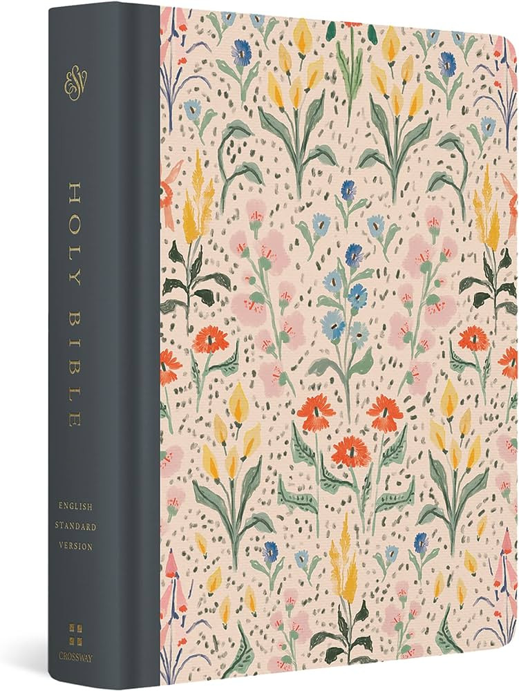 ESV Single Column Journaling Bible, Artist Series (Cloth over Board, Lulie Wallace, In Bloom) | Amazon (US)