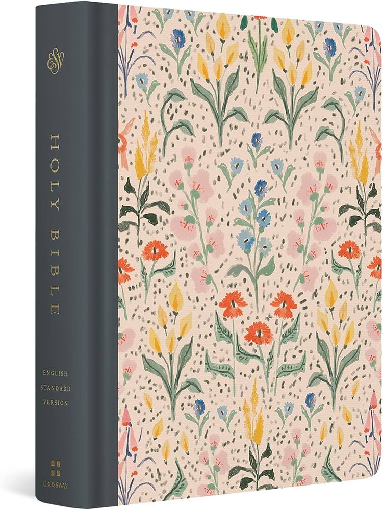 ESV Single Column Journaling Bible, Artist Series (Cloth over Board, Lulie Wallace, In Bloom) | Amazon (US)