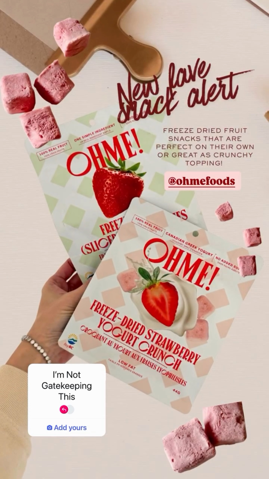 Loving these healthy snacks from Oh Me Foods lately 🍓

They make freeze-dried fruit that’s actually delicious — light, crunchy, and naturally sweet with no added junk. I’ve been snacking on their strawberries, blueberries, mangos, and a few other varieties, and they’re perfect for when you want something clean but still satisfying.

I’m also obsessed with their **yogurt bites** — so crunchy, so flavorful, and honestly one of those snacks that feels a little indulgent while still being wholesome. They’re great on their own, sprinkled into yogurt or oatmeal, or even as a quick snack on the go.

Bonus points because they’re **Canadian-made**, and their fruit is sourced from **BC**, which I love supporting. Such an easy, feel-good snack option for everyday life when you want something healthy without sacrificing taste.


#LTKmomlife #LTKHome #LTKfitnessgoals
