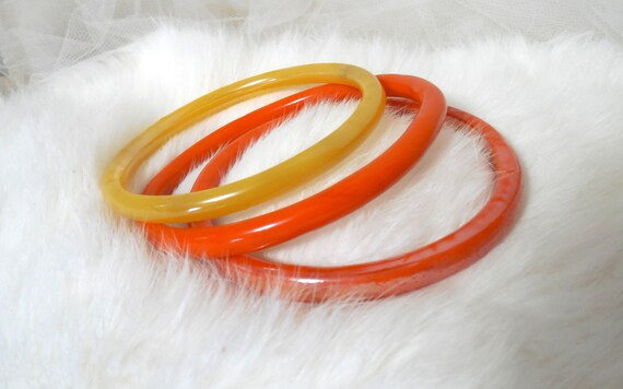 Glass Bangles Bangle Bracelets Jewelry Bracelets Yellow | Etsy | Etsy (US)