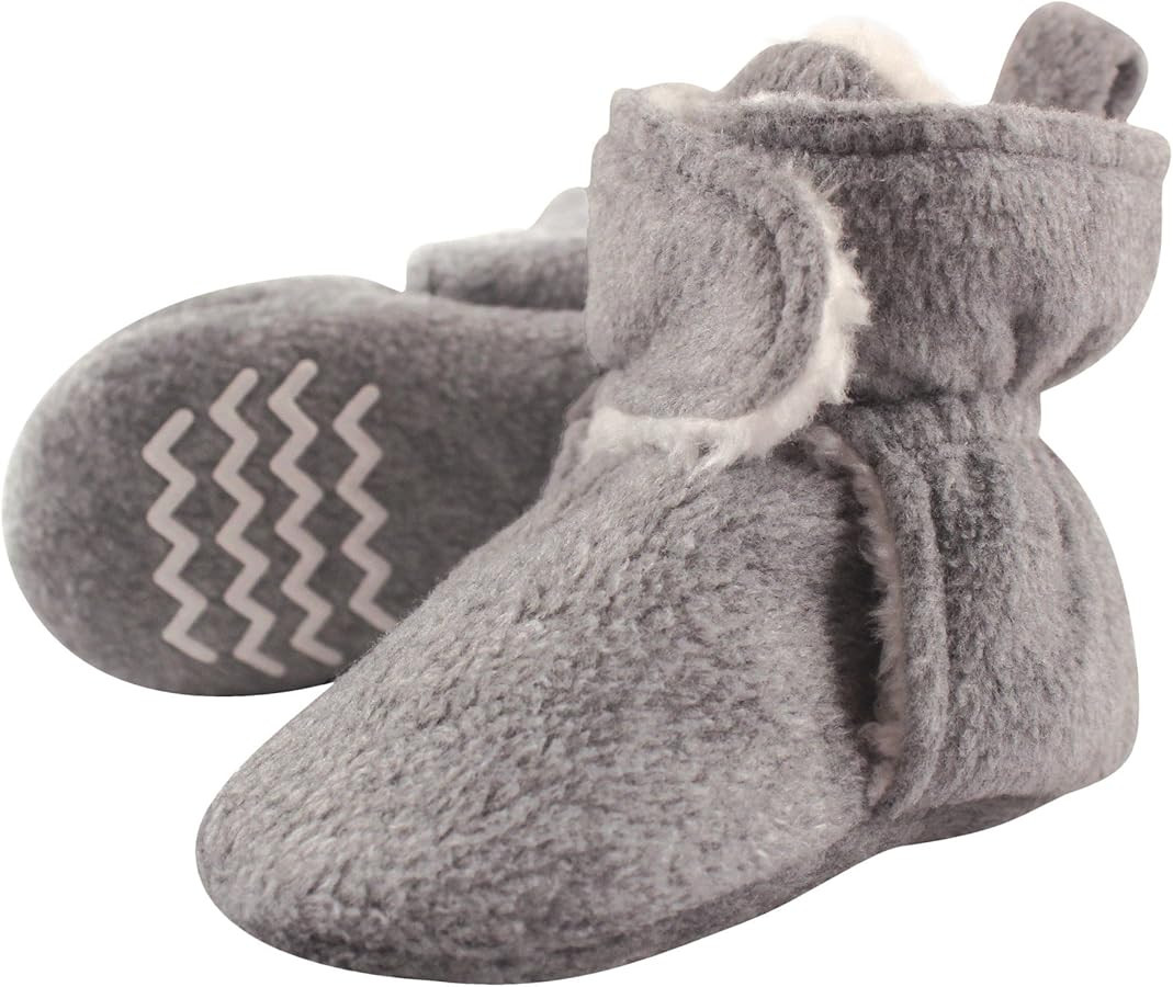 Hudson Baby Unisex Baby Cozy Fleece and Faux Sherpa Booties | Amazon (US)