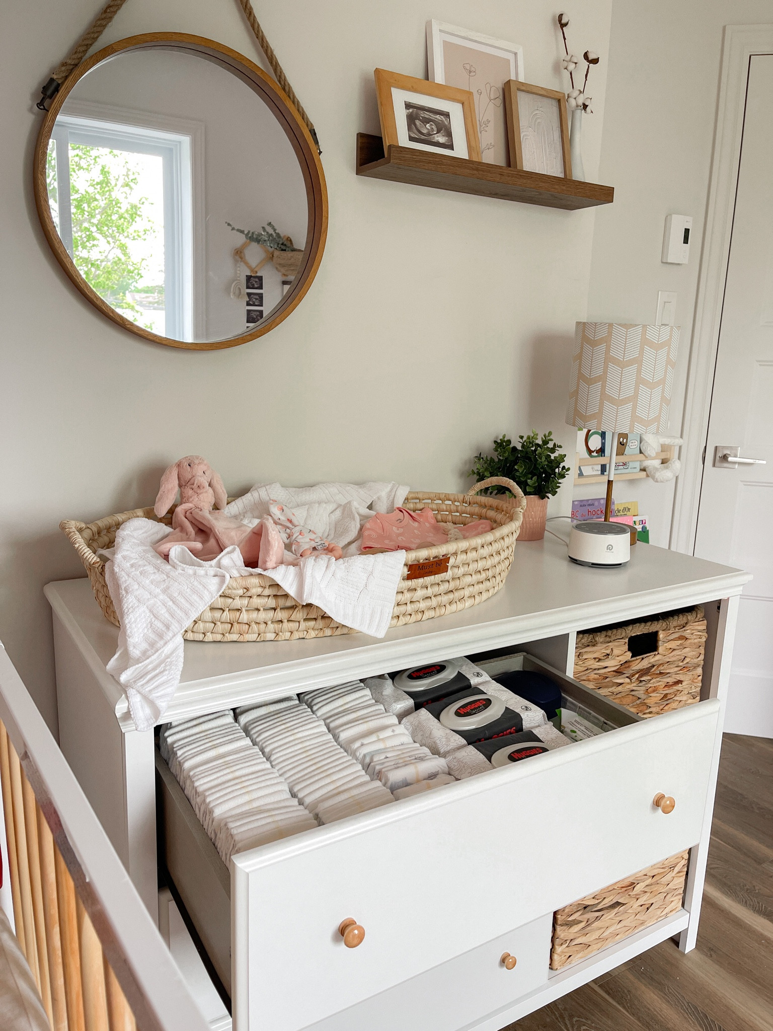 Changing table in my baby’s nursery 👧🏼☁️

#LTKbaby #LTKhome