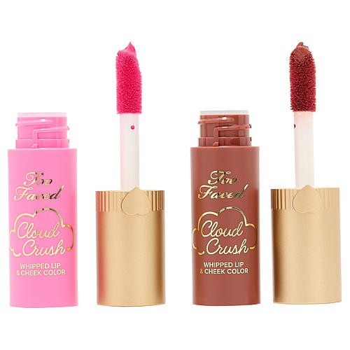 Too Faced Cloud Crush Whipped Lip & Cheek 2pk CandyCloud/Milk& Cookies | HSN