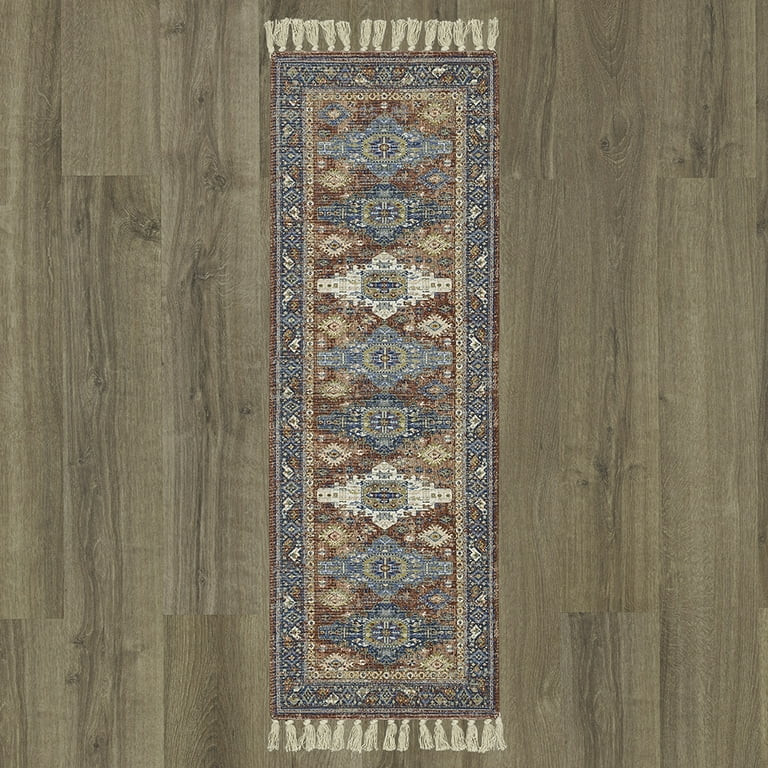 Mainstays Wexford Red Vintage Indoor Runner Rug, Size 20” x 60” | Walmart (US)